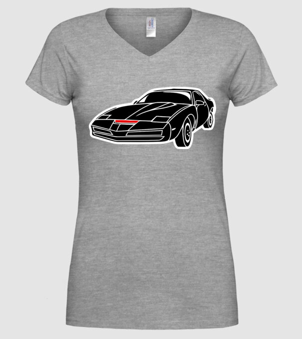 Kitt 3C.eps model gri pe tricou