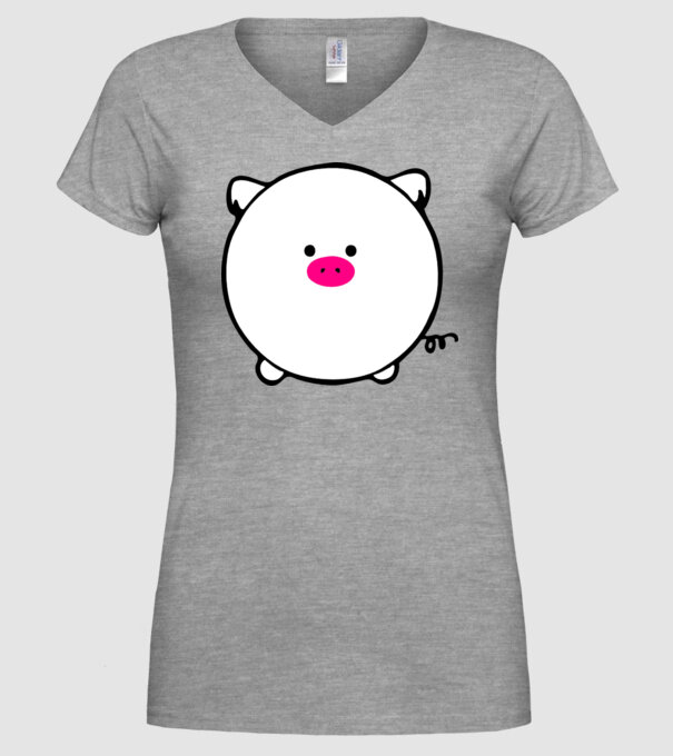 Purcel model gri pe tricou