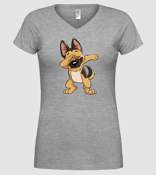 Ciobănesc german DAB model gri pe tricou