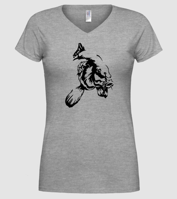 Crap model gri pe tricou