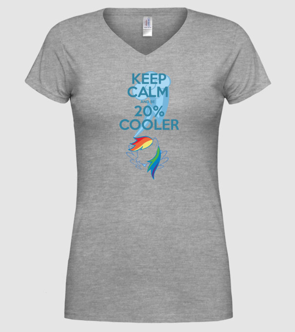 Rainbow Dash model gri pe tricou