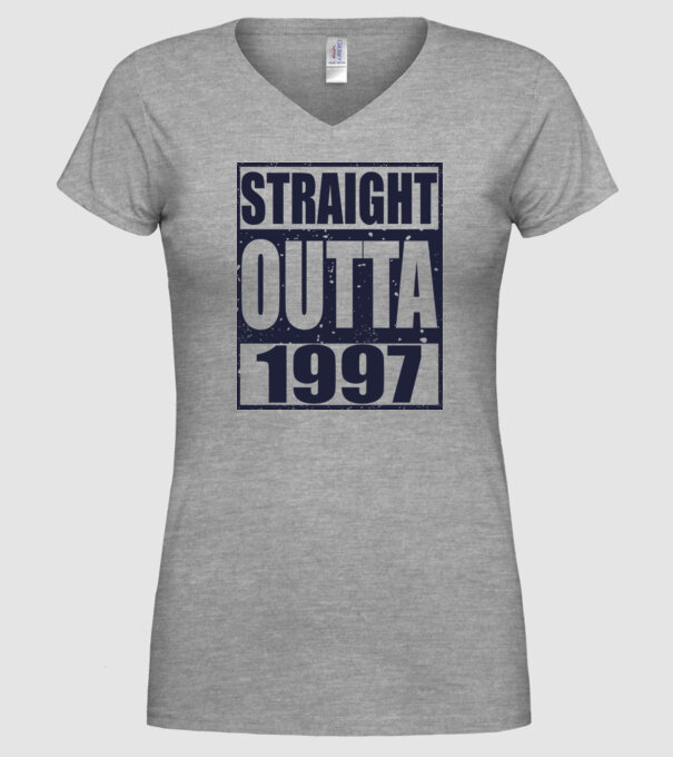Straight Outta - 1997 model gri pe tricou