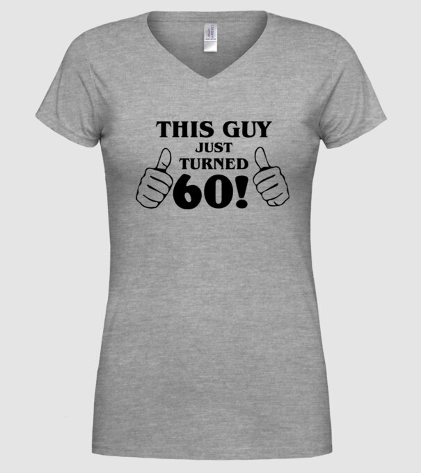 This guy just turned - 60 model gri pe tricou