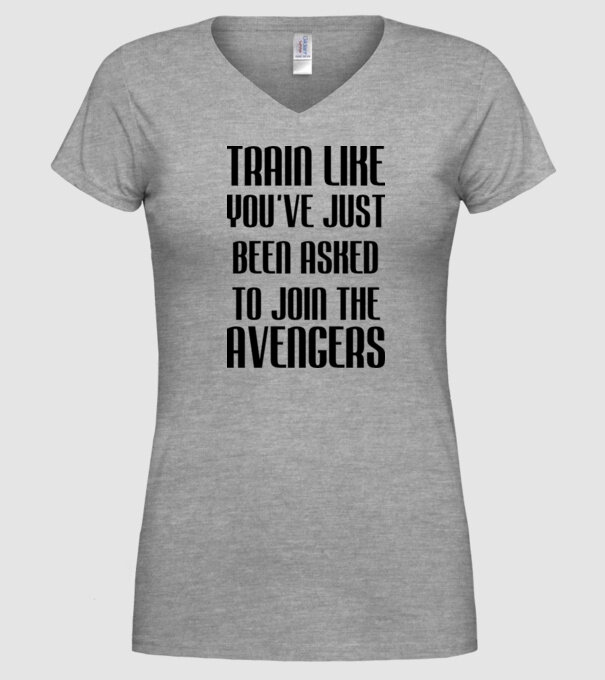 Train like youve just been asked model gri pe tricou
