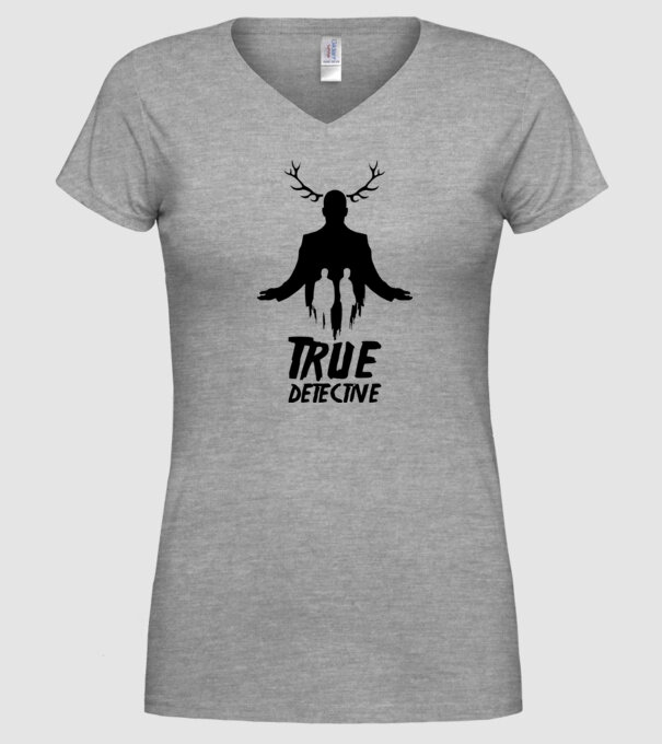 True Detective model gri pe tricou
