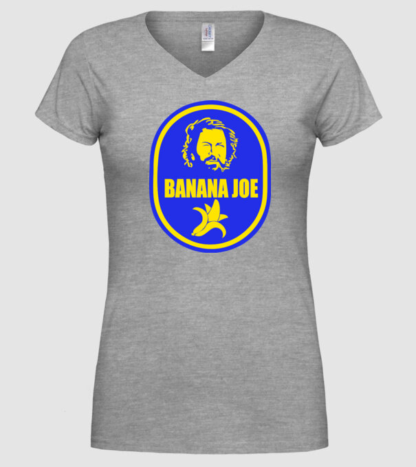 Banana Joe model gri pe tricou