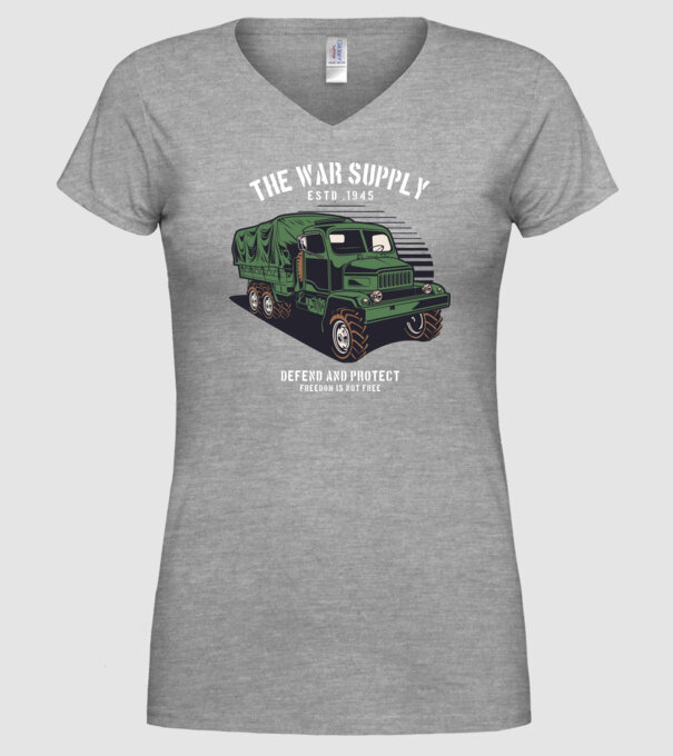 Camioane model gri pe tricou