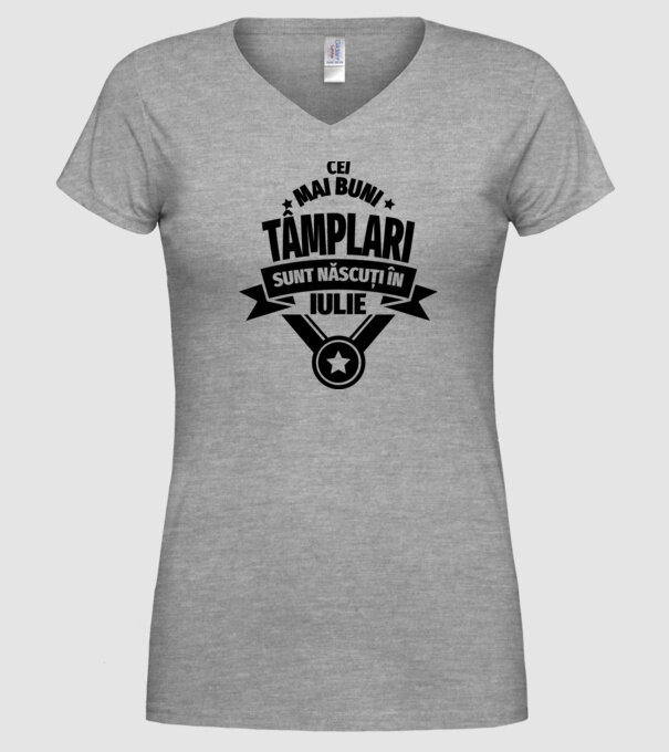 Cei mai buni tâmplari sunt născuți în Iulie model gri pe tricou