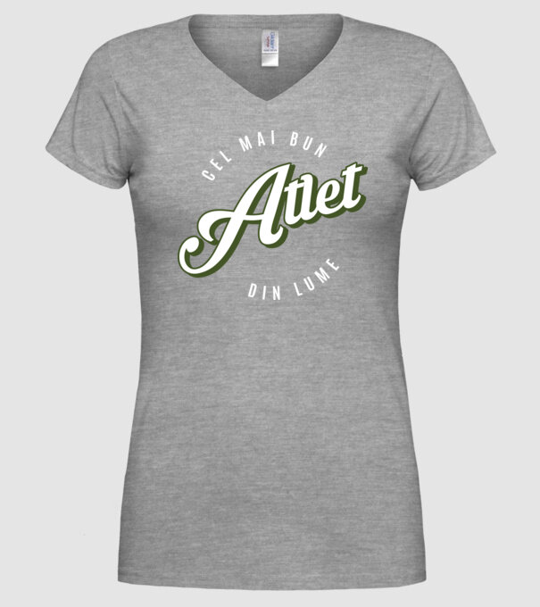 Cel mai bun Atlet din lume model gri pe tricou