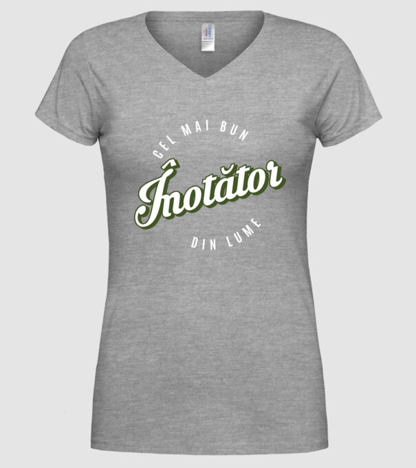 Cel mai bun înotător din lume model gri pe tricou