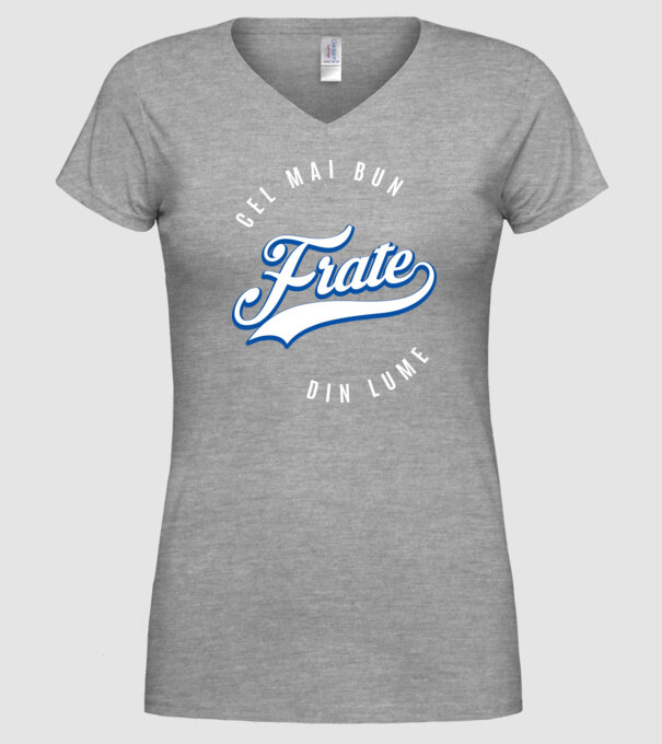 Cel mai bun FRATE din lume / Cea mai bună SORĂ din lume model gri pe tricou