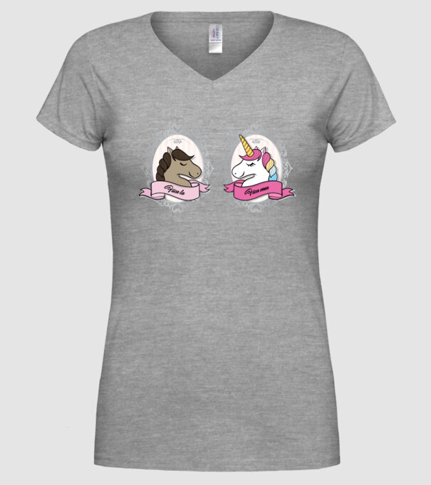 Fiica ta - fiica mea model gri pe tricou