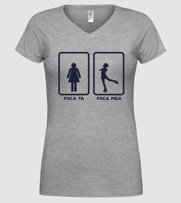 fiica ta - fiica mea model gri pe tricou