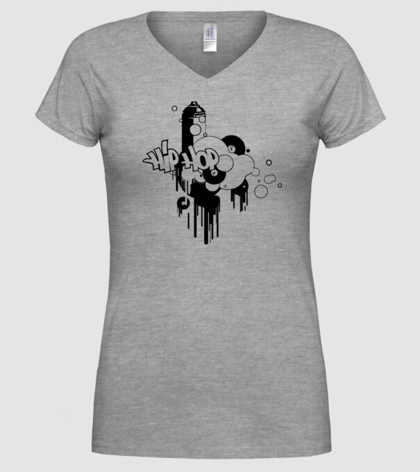 hip hop model gri pe tricou