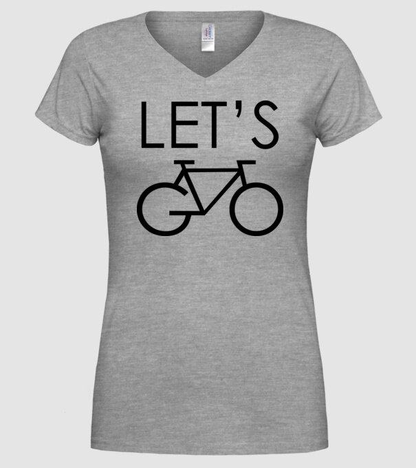 Let's go model gri pe tricou