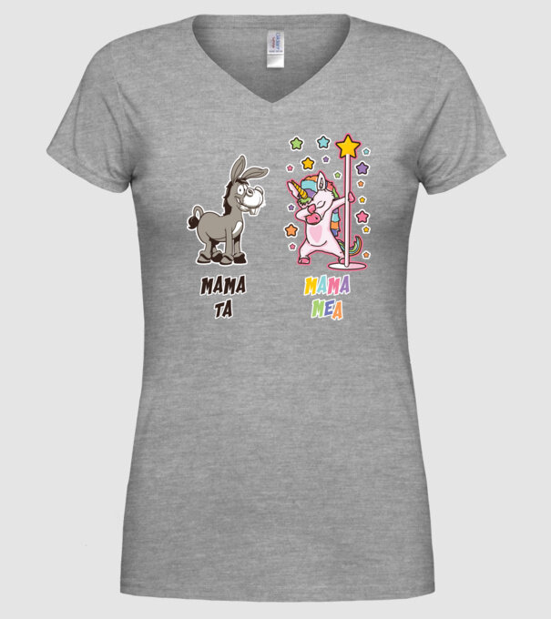 mama ta - mama mea model gri pe tricou