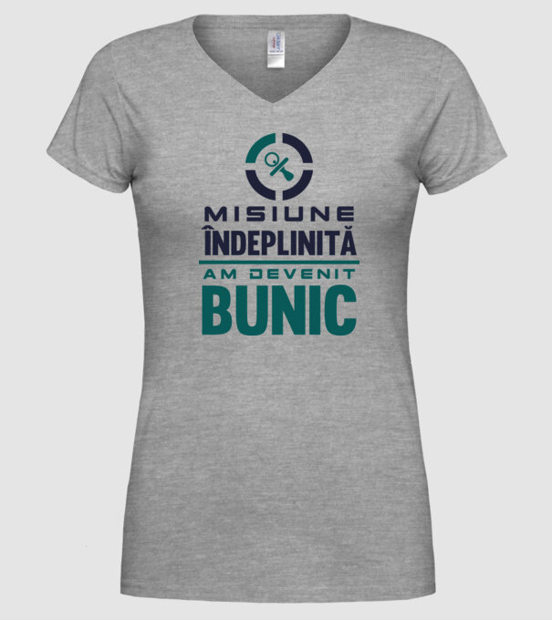 Misiune îndeplinită - am devenit bunic model gri pe tricou