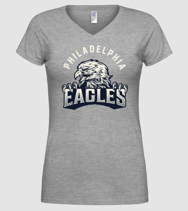 Philadelphia Eagles model gri pe tricou