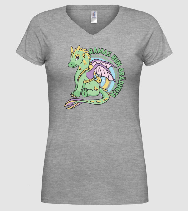 Rămas bun grădiniță model gri pe tricou
