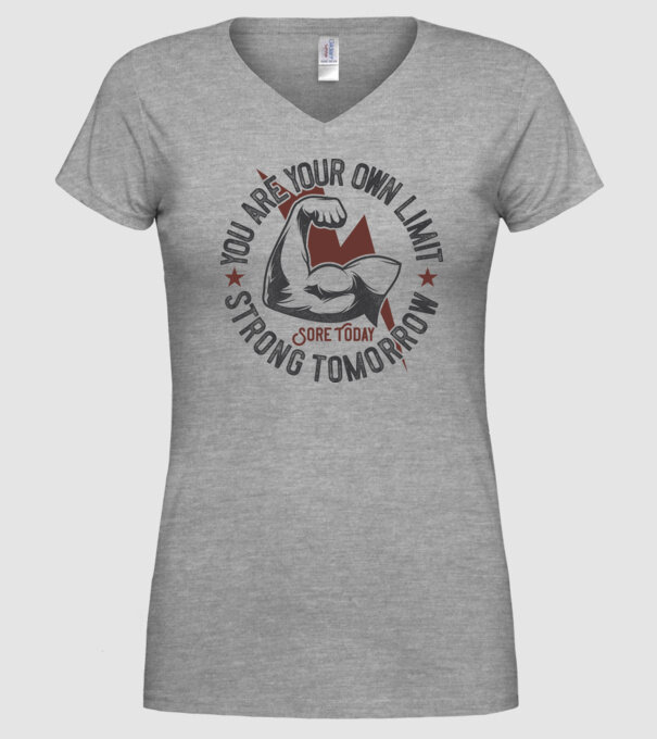 Sore Today model gri pe tricou