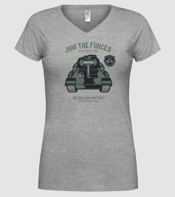 Tancuri model gri pe tricou