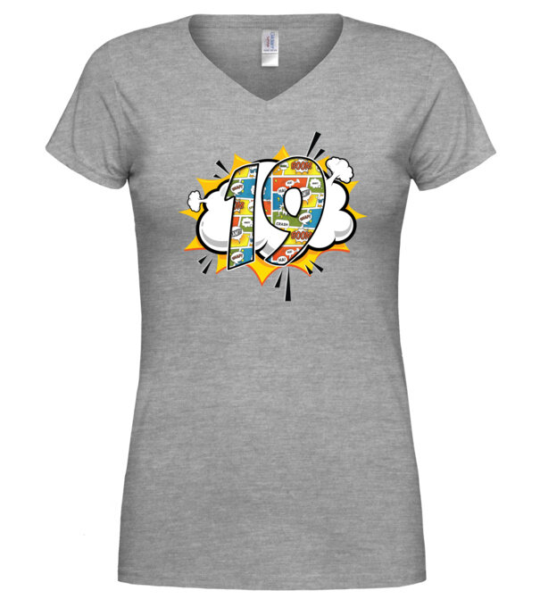  model  pe tricou