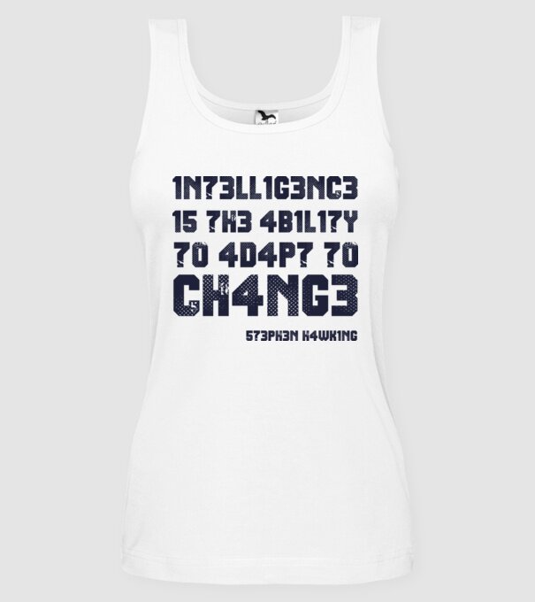 573PH3N H4WK1NG model alb pe tricou