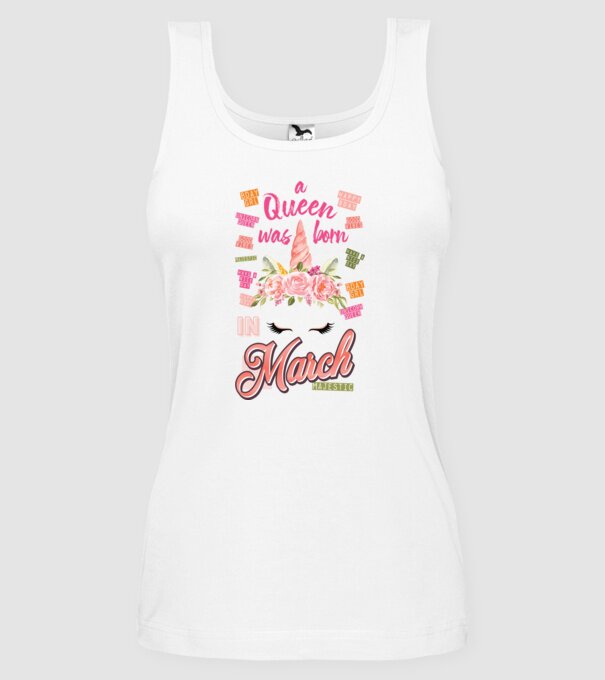 A queen was born in MÁRCIUS model alb pe tricou