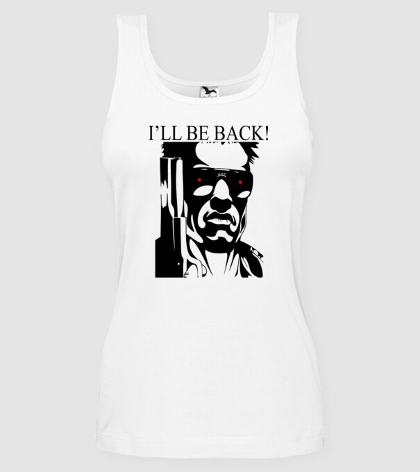 A Terminátor model alb pe tricou