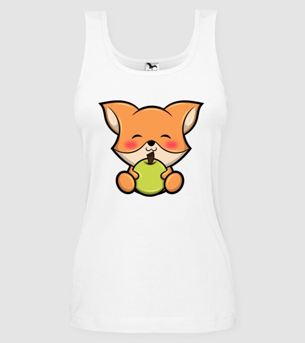 Baby Fox model alb pe tricou