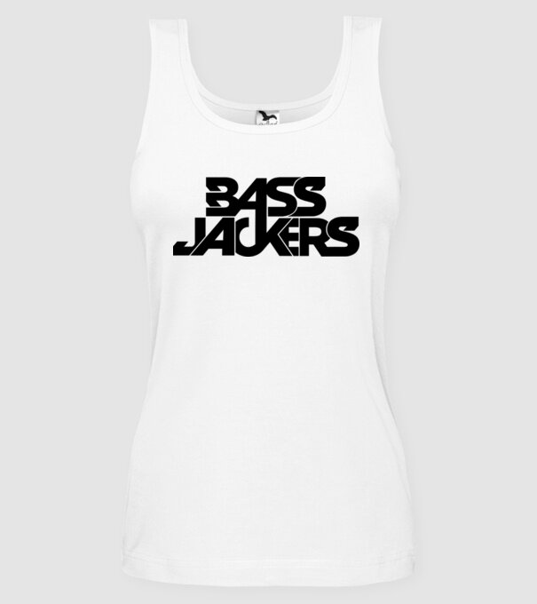 Bass Jackers model alb pe tricou