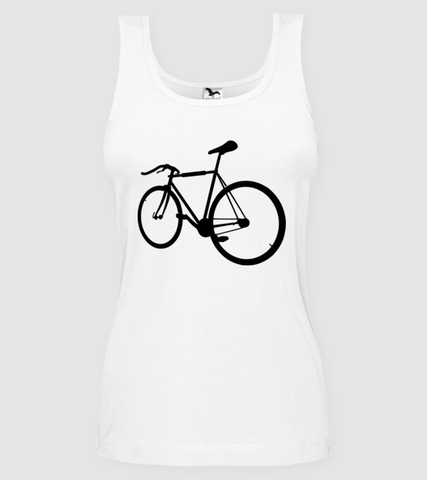 Bicicletă model alb pe tricou