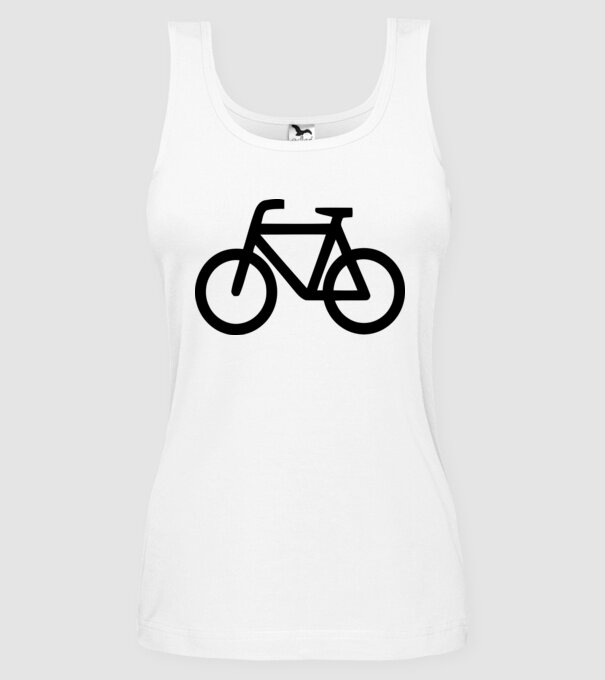 Bicicletă model alb pe tricou