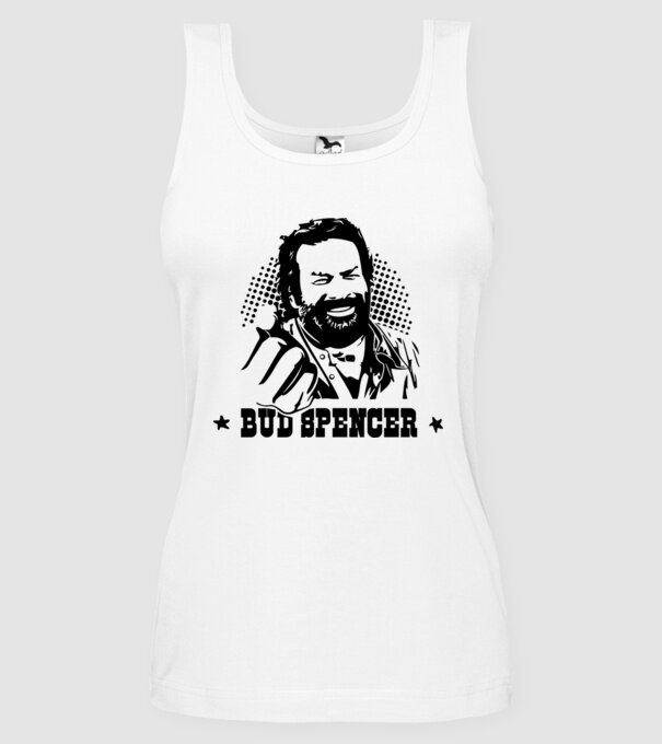 Bud Spencer model alb pe tricou
