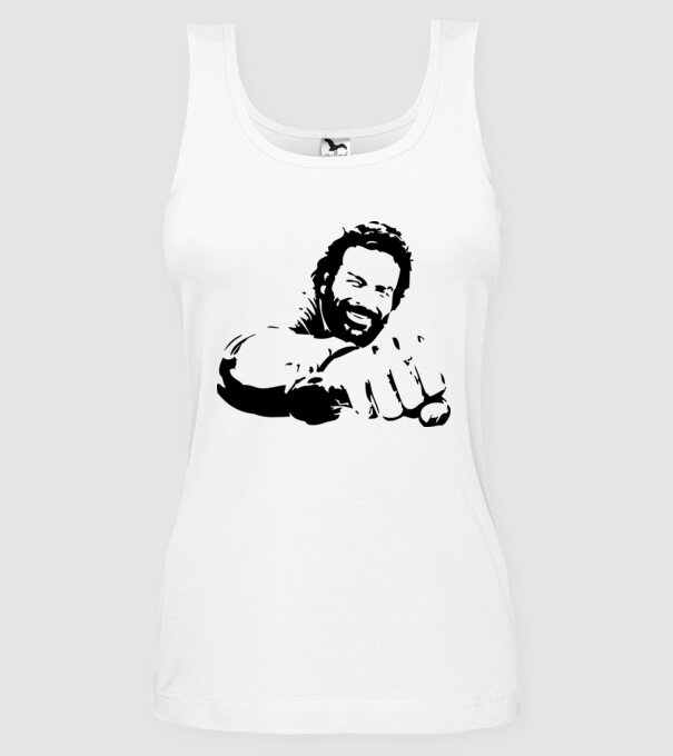 Bud Spencer model alb pe tricou
