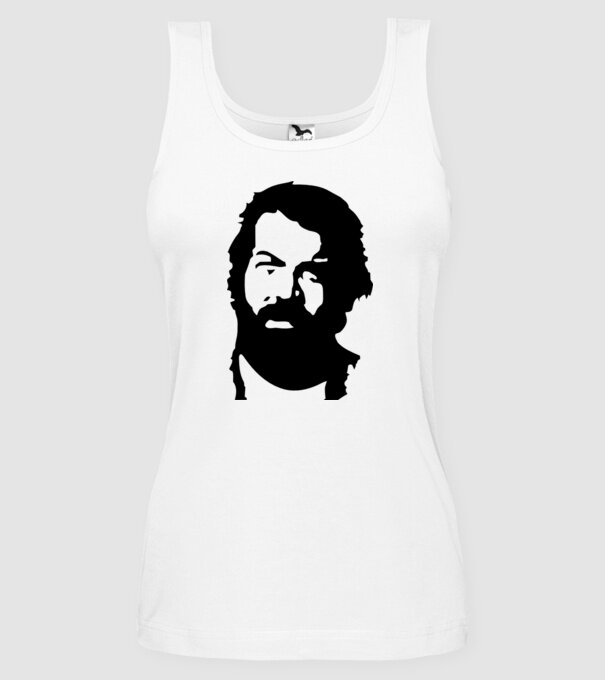 Bud Spencer model alb pe tricou