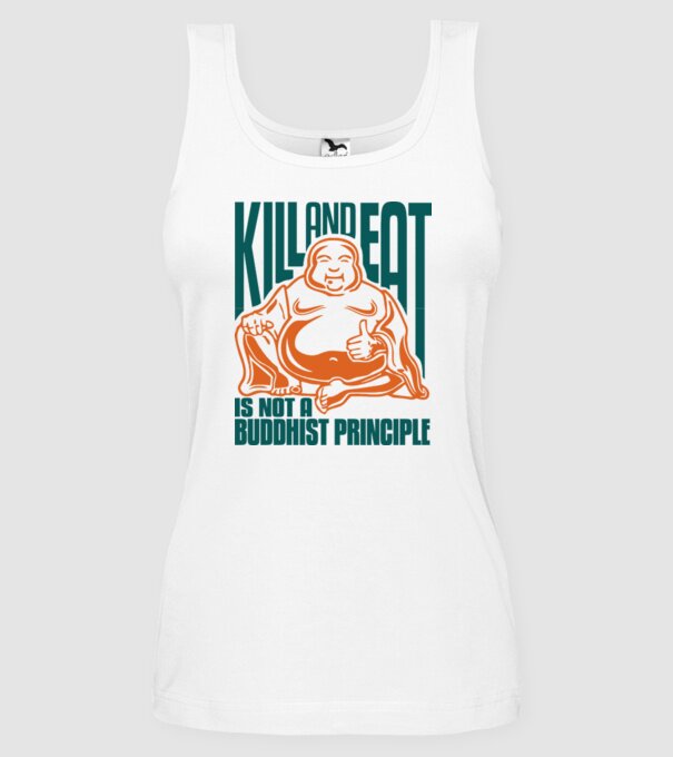buddhist principle model alb pe tricou