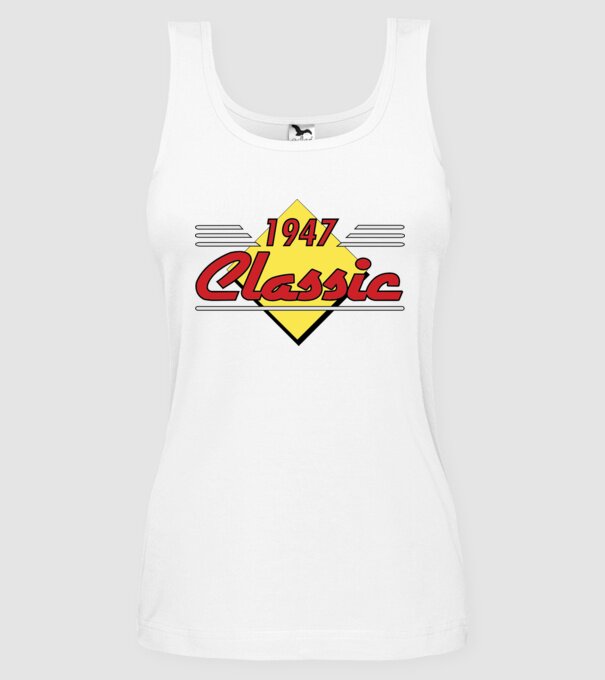 Classic - 1947 model alb pe tricou