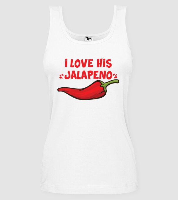 Couple JALAPENO model alb pe tricou