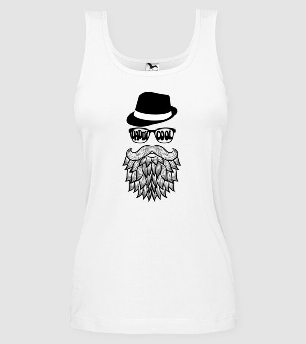 Daddy Cool model alb pe tricou