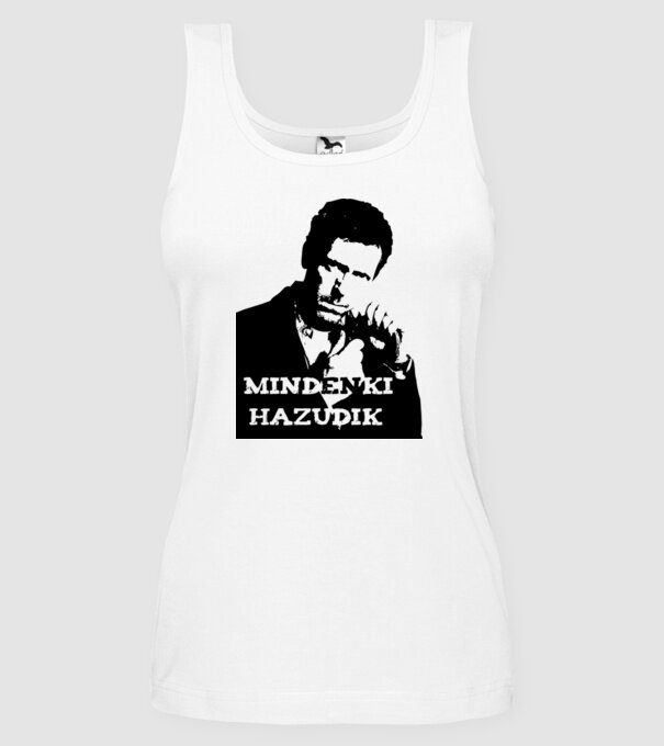 dr. house model alb pe tricou