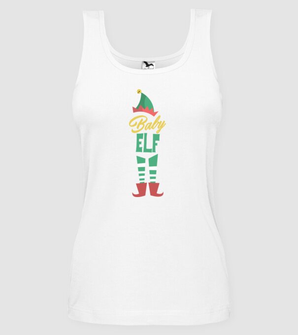 Elf family baby model alb pe tricou