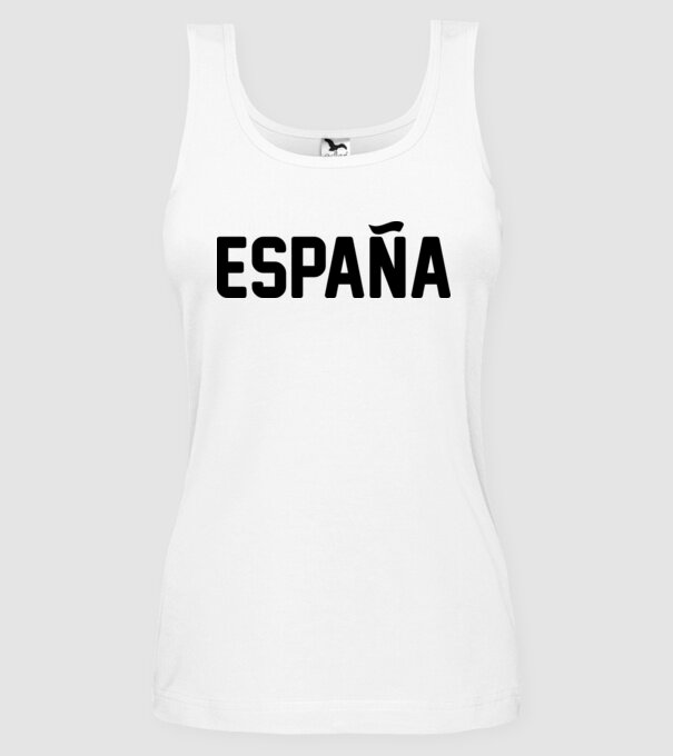Espana model alb pe tricou