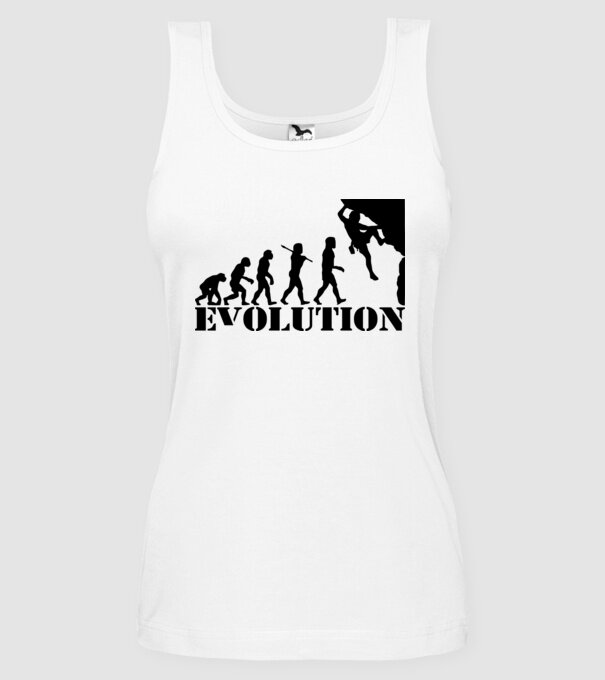 Evolution model alb pe tricou