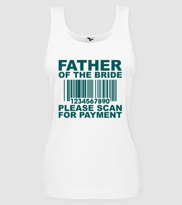 Father of the bride model alb pe tricou