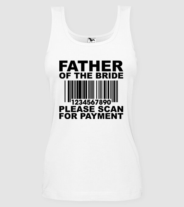Father of the bride model alb pe tricou