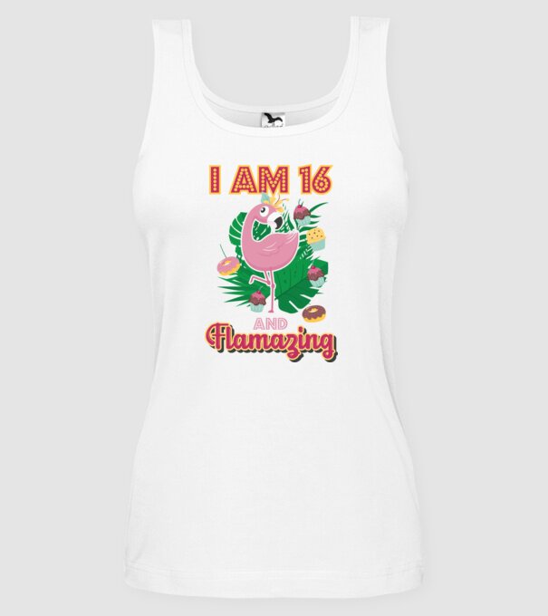 FLAMAZING Birthday 16 Years old model alb pe tricou