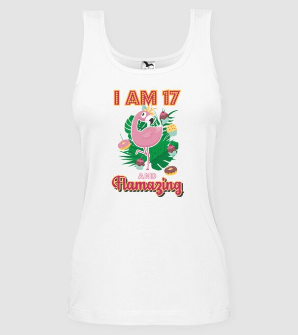 FLAMAZING Birthday 17 Years old model alb pe tricou