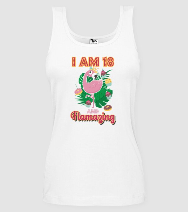 FLAMAZING Birthday 18 Years old model alb pe tricou