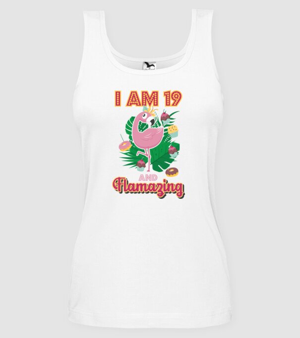 FLAMAZING Birthday 19 Years old model alb pe tricou